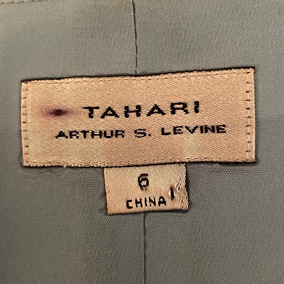 Light Blue Silk Tahini Top - Picture 7 of 7